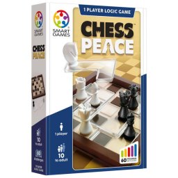 Joc de logica cu 60 de provocari, Smart Games - Chess Peace, 10+ ani, editie internationala