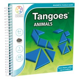 Joc de logica cu 48 de provocari, Smart Games - Tangoes Animals, 6+ ani, editie internationala