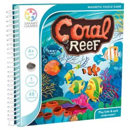 Joc de logica cu 48 de provocari, Smart Games - Coral Reef, 4+ ani, editie internationala