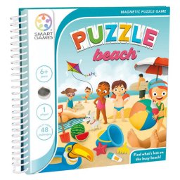 Joc de logica cu 48 de provocari, Smart Games - Puzzle Beach, 6+ ani, editie internationala