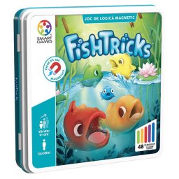 Joc de logica cu 48 de provocari, Smart Games - FishTricks, 5+ ani, editie limba romana