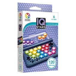 Joc de logica cu 120 de provocari, Smart Games - IQ Stars, 6+ ani, editie internationala