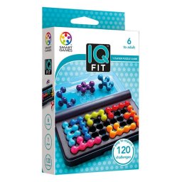 Joc de logica cu 120 de provocari, Smart Games - IQ Fit, 6+ ani, editie internationala