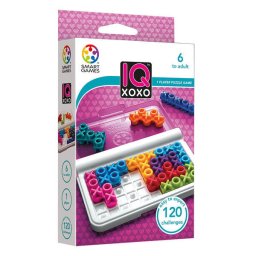 Joc de logica cu 120 de provocari, Smart Games - IQ XOXO, 6+ ani, editie internationala