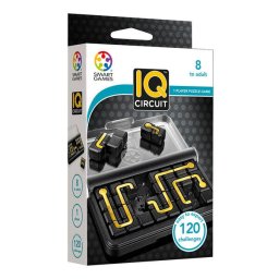 Joc de logica cu 120 de provocari, Smart Games - IQ Circuit, 8+ ani, editie internationala