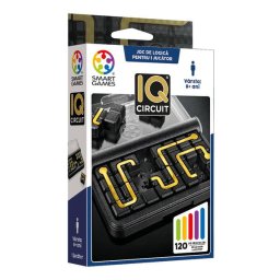 Joc de logica cu 120 de provocari, Smart Games - IQ Circuit, 8+ ani, editie limba Romana