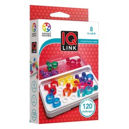 Joc de logica cu 120 de provocari, Smart Games - IQ Link, 8+ ani, editie internationala