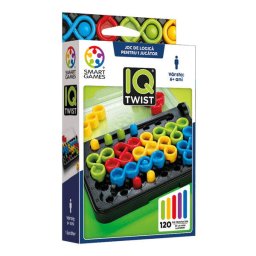 Joc de logica cu 120 de provocari, Smart Games - IQ Twist, 6+ ani, editie limba Romana