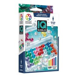 Joc de logica cu 120 de provocari, Smart Games - IQ Bubbles, 7+ ani, editie limba Romana