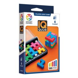 Joc de logica cu 120 de provocari, Smart Games - IQ Quub, 6+ ani, editie internationala