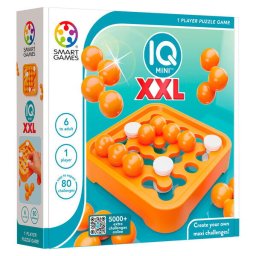 Joc de logica cu 80 de provocari, Smart Games - IQ Mini XXL, 6+ ani, editie internationala