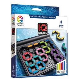 Joc de logica cu 120 de provocari, Smart Games - IQ Digits, 7+ ani, editie limba Romana