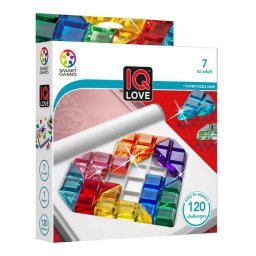 Joc de logica cu 120 de provocari, Smart Games - IQ Love, 7+ ani, editie internationala