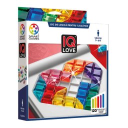 Joc de logica cu 120 de provocari, Smart Games - IQ Love, 7+ ani, editie limba Romana
