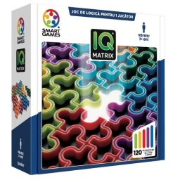 Joc de logica cu 120 de provocari, Smart Games - IQ Matrix, 7+ ani, editie limba Romana