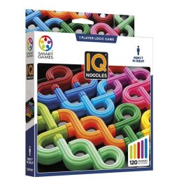 Joc de logica cu 120 de provocari, Smart Games - IQ Noodles, 7+ ani, editie internationala