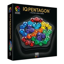 Joc de logica cu 120 de provocari, Smart Games - IQ Deluxe - Pentagon, 14+ ani, editie internationala