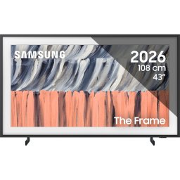 Televizor Samsung QLED The Frame 43LS03H, 108 cm, Smart, 4K Ultra HD, Clasa F, Negru