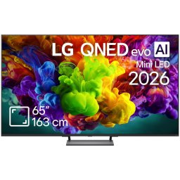 Televizor LG QNED Evo Mini LED 65QNED93B6A, 163 cm, Smart, 4K Ultra HD, 165 Hz, Clasa F (Model2026), Negru