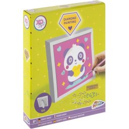 Set creativ cu diamante rotunde cu Rama Inclusa Diamond Painting 15x15 cm Grafix GR260002, Varsta 6+ ani