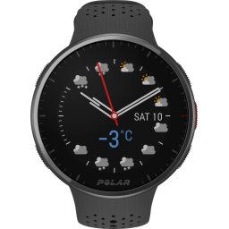 Ceas inteligent Polar Pacer Pro, GPS, Sport, 45 mm, S/L, Gri Carbon