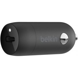 Incarcator Auto Belkin BoostCharge, 30W, 3A, 1 x USB-C, Negru CCA004btBK