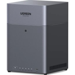 NAS UGREEN DH4300PLUS-85660, 120 TB, CPU A76+A55 8 Core, 4-Bay Gray