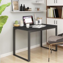 Gossi birou de calculator, negru, 110x60x73 cm, pal