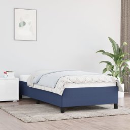 Gossi cadru de pat, albastru, 100 x 200 cm, material textil
