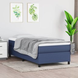 Gossi cadru de pat, albastru, 100 x 200 cm, material textil