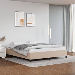 Gossi cadru de pat, cappuccino, 180x200 cm, piele ecologica