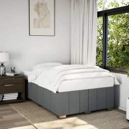 Gossi cadru de pat, gri inchis, 120x190 cm, material textil