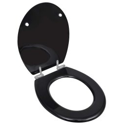 Gossi capac wc cu inchidere silentioasa negru mdf design simplu