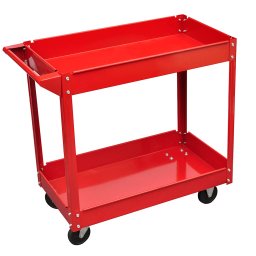 Gossi carucior pentru scule de atelier, 100 kg, rosu