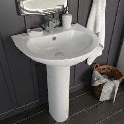 Gossi chiuveta de baie cu piedestal, alb, 520x440x190 mm, ceramica