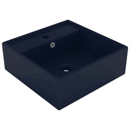 Gossi chiuveta lux preaplin albastru mat 41x41cm ceramica patrat