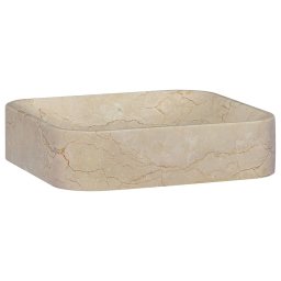 Gossi chiuveta, crem, 40x40x10 cm, marmura