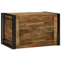 Gossi cutie de depozitare 80x50x50 cm din lemn de mango