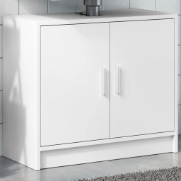 Gossi dulap de chiuveta, alb, 63x29x55 cm, lemn prelucrat