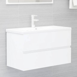 Gossi dulap de chiuveta, alb, 80x38,5x45 cm, pal