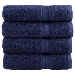 Gossi prosoape de baie premium solund 4buc bleumarin 100x150cm 600gsm