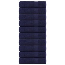 Gossi prosoape de baie, frogn, 10 buc, albastru marin, 100x150 cm, 360 g/m2