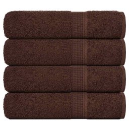 Gossi prosoape de maini, frogn, 4 buc., maro, 50x100 cm, 360 g/m2