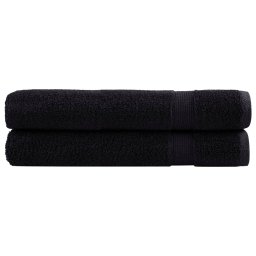 Gossi prosoape de sauna premium solund 2 buc. negru 80x200 cm 600 gsm