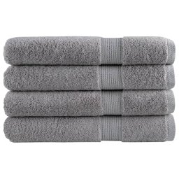 Gossi prosoape de sauna premium, solund 4 buc gri 80x200cm 600gsm