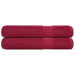 Gossi prosoape de sauna, frogn, 2 buc., bordeaux, 80x200 cm, 360 g/m2
