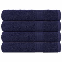 Gossi prosoape de sauna, frogn, 4 buc., albastru marin, 80x200 cm, 360 g/m2