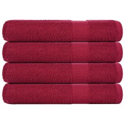 Gossi prosoape frogn 4 buc., bordeaux, 100x200 cm, 360 g/m2