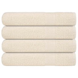 Gossi prosoape frogn 4 buc., crem, 100x200 cm, 360 g/m2