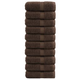 Gossi prosoape maini premium solund 10 buc maro 30x30cm 600gsm